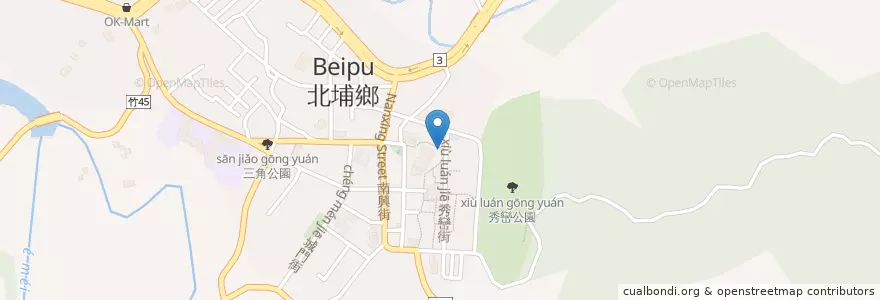Mapa de ubicacion de 水井茶堂 en Taiwan, Taiwan, 新竹縣, 北埔鄉.