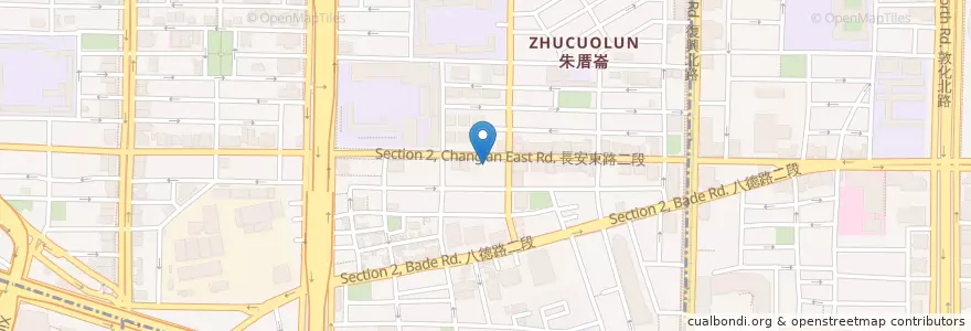 Mapa de ubicacion de 澎湖海鮮餐廳 en 臺灣, 新北市, 臺北市, 中山區.