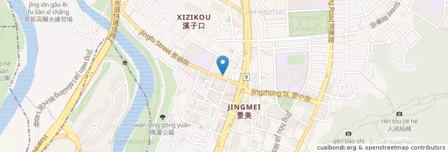 Mapa de ubicacion de 咱家海產熱炒 en Taiwán, Nuevo Taipéi, Taipéi, 文山區.