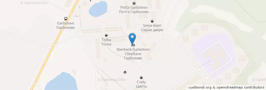 Mapa de ubicacion de Сбербанк en ロシア, 北西連邦管区, レニングラード州, Всеволожский Район, Куйвозовское Сельское Поселение.