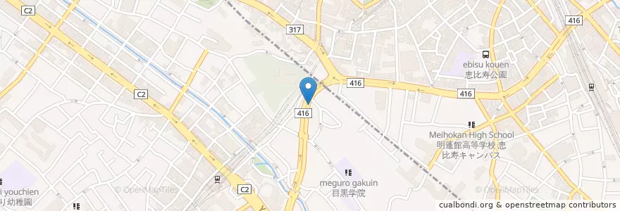 Mapa de ubicacion de Autobacs Nakameguro en Japón, Tokio, Meguro.