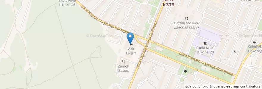 Mapa de ubicacion de Визит en Russland, Föderationskreis Zentralrussland, Oblast Kursk, Курский Район, Городской Округ Курск.