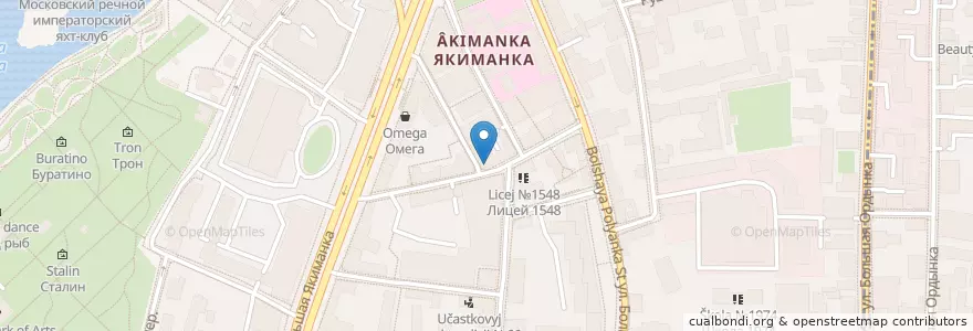 Mapa de ubicacion de Гараж en روسیه, Центральный Федеральный Округ, Москва, Центральный Административный Округ, Район Якиманка.