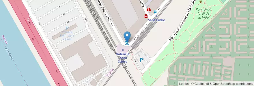 Mapa de ubicacion de 252 Gremis - Campos Crespo en スペイン, バレンシア州, València / Valencia, Comarca De València, València.