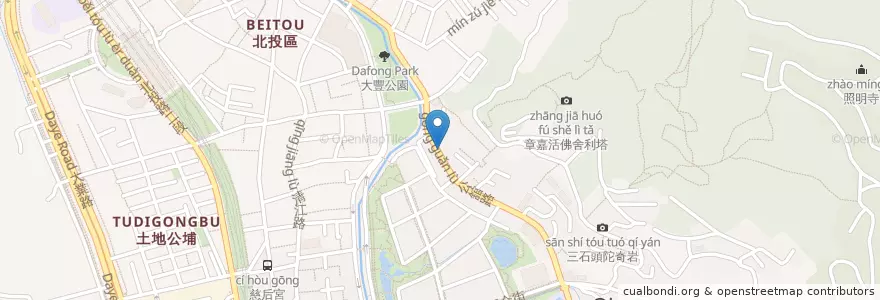 Mapa de ubicacion de 榮恩牙科 en Taïwan, Nouveau Taipei, Taipei, 北投區.