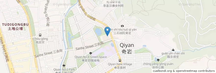 Mapa de ubicacion de 奇岩區民活動中心 en 臺灣, 新北市, 臺北市, 北投區.