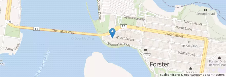 Mapa de ubicacion de tartt. en Australia, New South Wales, Mid-Coast Council.