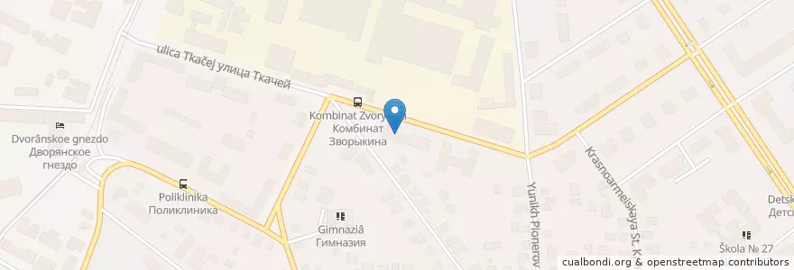 Mapa de ubicacion de Филиал МУБиНТ en Russie, District Fédéral Central, Oblast De Kostroma, Костромской Район, Городской Округ Кострома.