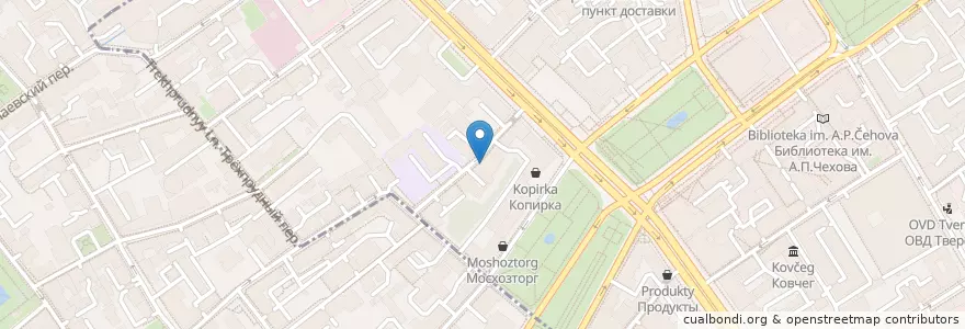Mapa de ubicacion de Большой город en Rússia, Distrito Federal Central, Москва, Центральный Административный Округ, Тверской Район.