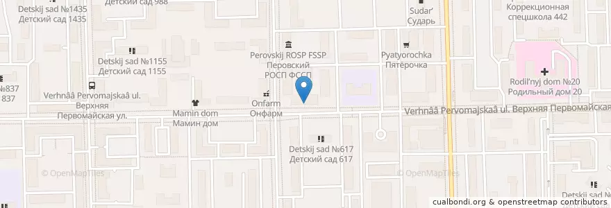 Mapa de ubicacion de Gамбит en Россия, Центральный Федеральный Округ, Москва, Восточный Административный Округ, Район Измайлово.