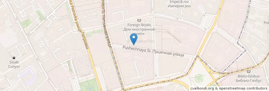 Mapa de ubicacion de Ткемали en Russie, District Fédéral Central, Moscou, Центральный Административный Округ, Тверской Район.