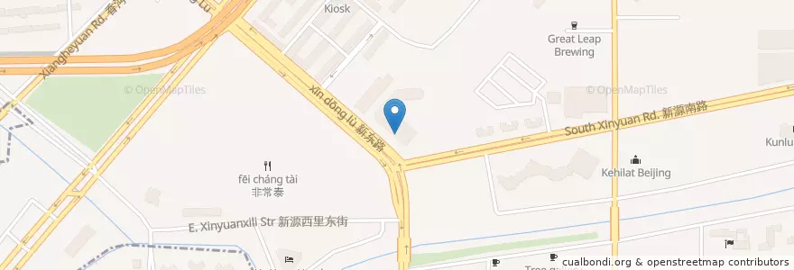 Mapa de ubicacion de 中国工商银行 en China, Pekín, Hebei, 朝阳区 / Chaoyang.