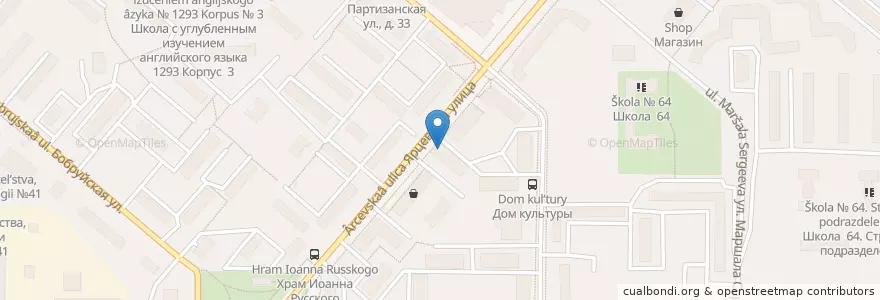 Mapa de ubicacion de СМ-клиника en Россия, Центральный Федеральный Округ, Москва, Западный Административный Округ, Район Кунцево.