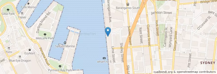 Mapa de ubicacion de Bungalow 8 en Austrália, Nova Gales Do Sul, Sydney.