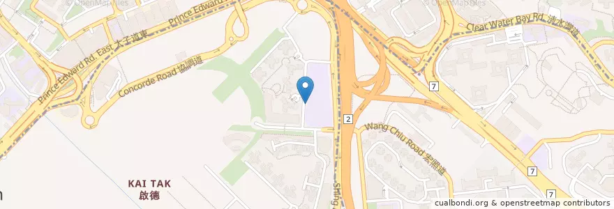 Mapa de ubicacion de 啟德（啟晴邨） Kai Tak (Kai Ching Estate) en 中国, 广东省, 香港 Hong Kong, 九龍 Kowloon, 新界 New Territories, 九龍城區 Kowloon City District.
