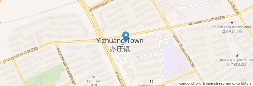 Mapa de ubicacion de 北京农商银行 en China, Pequim, Hebei, 大兴区.