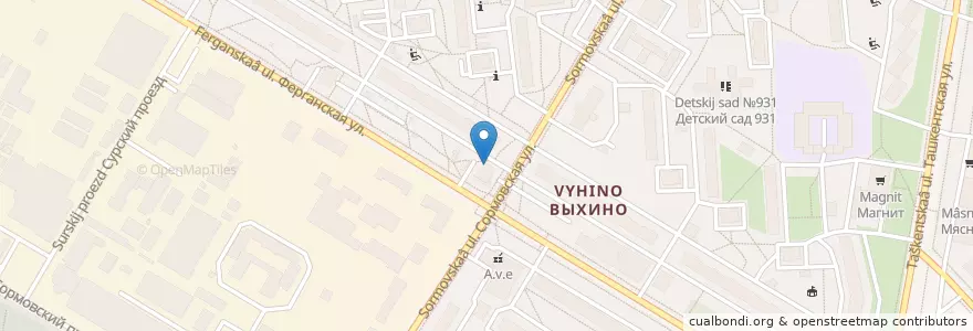 Mapa de ubicacion de Детский развивающий центр en Russie, District Fédéral Central, Moscou, Юго-Восточный Административный Округ, Район Выхино-Жулебино.