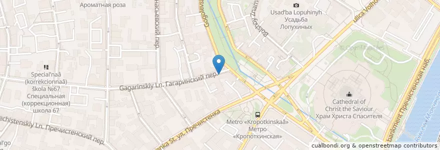 Mapa de ubicacion de 36,6 en Россия, Центральный Федеральный Округ, Москва, Центральный Административный Округ, Район Хамовники.