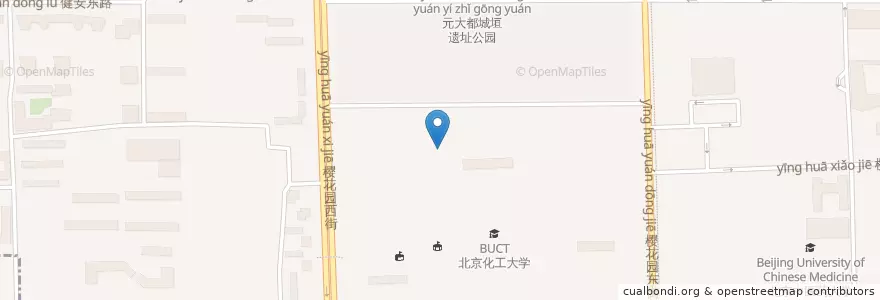 Mapa de ubicacion de 化工大学咖啡厅 en Çin, Pekin, Hebei, 朝阳区 / Chaoyang.