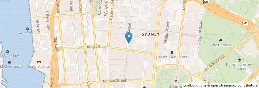 Mapa de ubicacion de nab en Australie, Nouvelle Galles Du Sud, Council Of The City Of Sydney, Sydney.