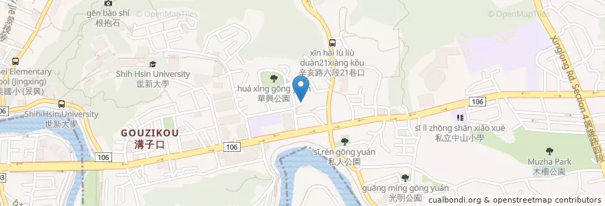 Mapa de ubicacion de 錫安堂 en Taiwan, Nuova Taipei, Taipei, 文山區.
