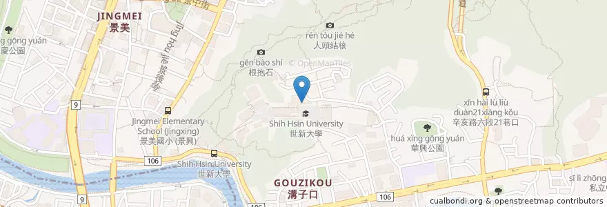 Mapa de ubicacion de 衛保組 en 台湾, 新北市, 台北市, 文山区.