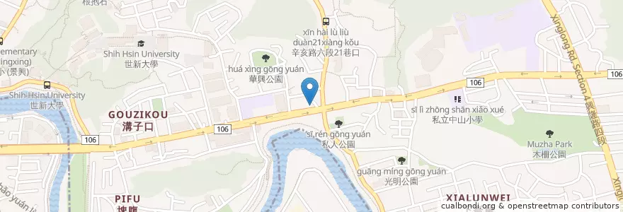 Mapa de ubicacion de 徐家酥餅 en Tayvan, 新北市, Taipei, 文山區.