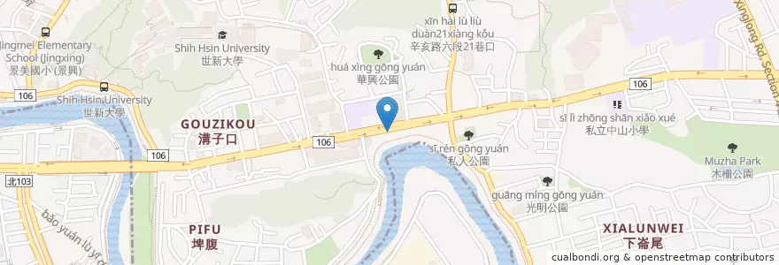 Mapa de ubicacion de 日式珍珠紅豆餅 en تایوان, 新北市, تایپه, 文山區.