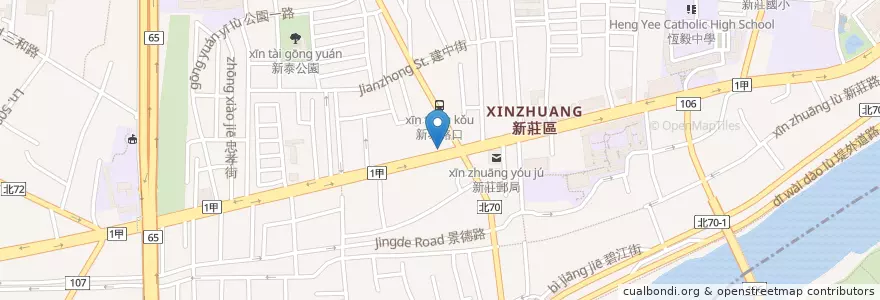 Mapa de ubicacion de 麥當勞 en تایوان, 新北市, 新莊區.