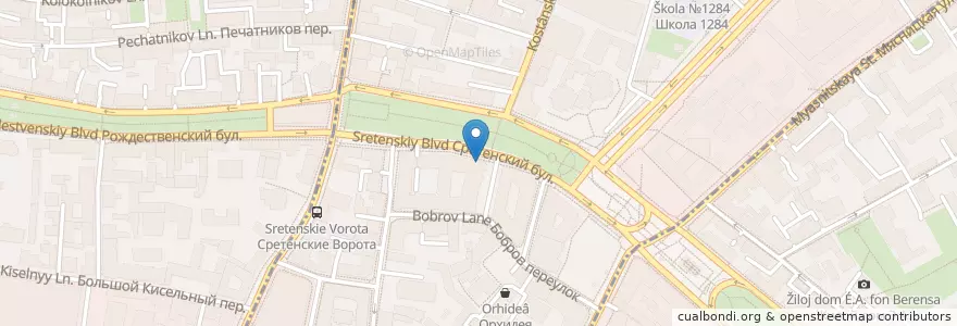 Mapa de ubicacion de Бенвенуто en روسيا, Центральный Федеральный Округ, Москва, Центральный Административный Округ, Красносельский Район.