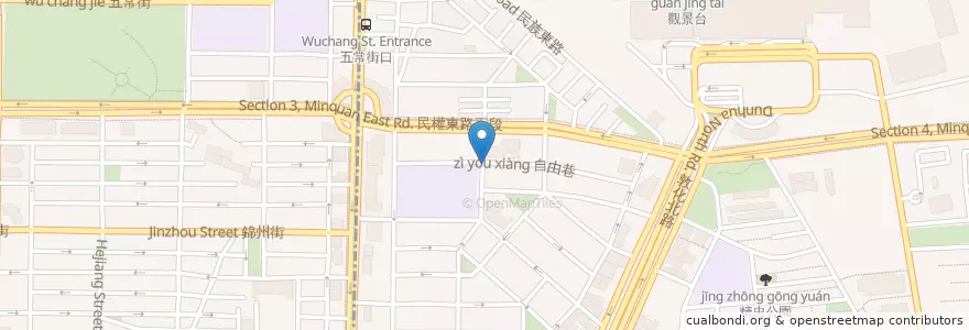 Mapa de ubicacion de 台北市中山動物醫院 en 台湾, 新北市, 台北市, 松山区.