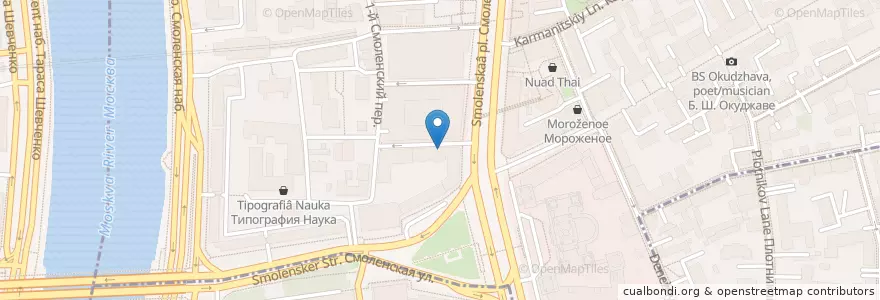 Mapa de ubicacion de Gayane's en Россия, Центральный Федеральный Округ, Москва, Центральный Административный Округ, Район Арбат.