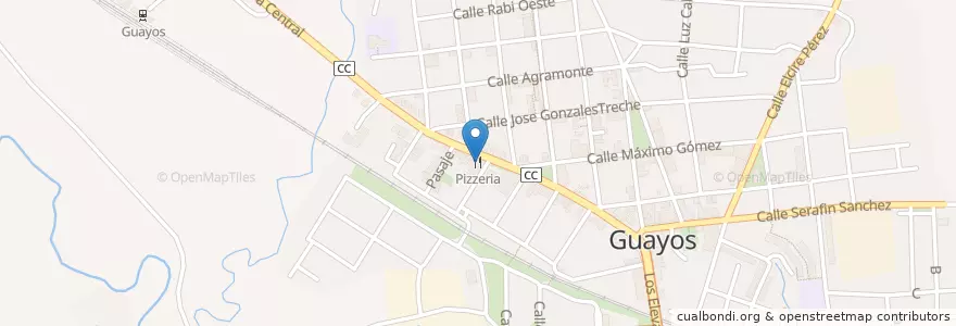 Mapa de ubicacion de Pizzeria en كوبا, Sancti Spiritus, Cabaiguán.