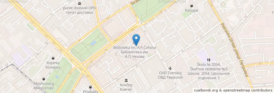 Mapa de ubicacion de Под мухой en Russland, Föderationskreis Zentralrussland, Moskau, Zentraler Verwaltungsbezirk, Тверской Район.