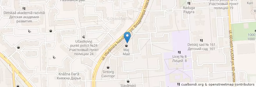Mapa de ubicacion de Di-One en ロシア, 中央連邦管区, Воронежская Область, Городской Округ Воронеж.