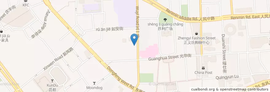 Mapa de ubicacion de ICBC en Çin, Yünnan, 昆明市, 五华区, 大观街道.