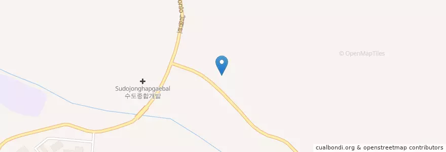 Mapa de ubicacion de 원주시 en كوريا الجنوبية, 강원도, 원주시.