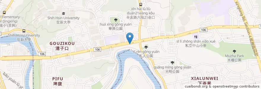 Mapa de ubicacion de 88鐵板燒 en Taiwan, New Taipei, Taipei, Wenshan District.