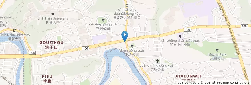 Mapa de ubicacion de 福隆便當 en تايوان, تايبيه الجديدة, تايبيه, 文山區.