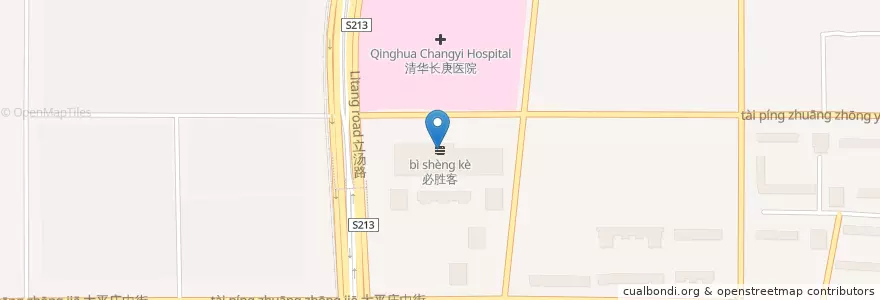 Mapa de ubicacion de 必胜客 en China, Pequim, Hebei, 昌平区.