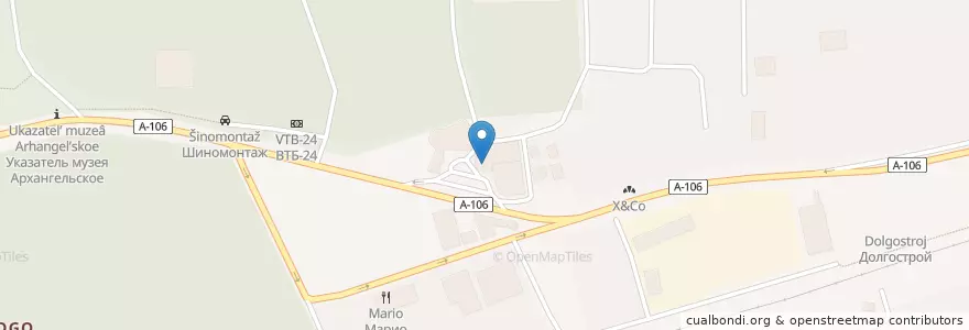 Mapa de ubicacion de Царская охота en Russia, Distretto Federale Centrale, Oblast' Di Mosca, Одинцовский Городской Округ.
