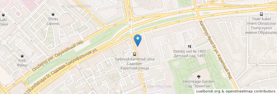 Mapa de ubicacion de Plov project en Russland, Föderationskreis Zentralrussland, Moskau, Zentraler Verwaltungsbezirk, Тверской Район.