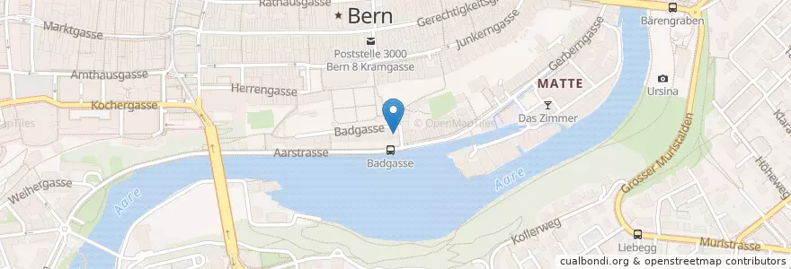 Mapa de ubicacion de Zähringer en Switzerland, Bern/Berne, Verwaltungsregion Bern-Mittelland, Verwaltungskreis Bern-Mittelland, Bern.