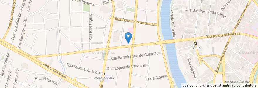 Mapa de ubicacion de Farmácia do Trabalhador en Бразилия, Северо-Восточный Регион, Пернамбуку, Região Geográgica Imediata Do Recife, Região Geográfica Intermediária Do Recife, Região Metropolitana Do Recife, Ресифи.