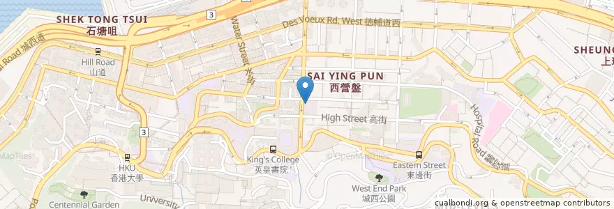 Mapa de ubicacion de 救恩堂 Kau Yan Church en China, Guangdong, Hongkong, Hong Kong Island, New Territories, 中西區 Central And Western District.