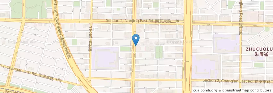Mapa de ubicacion de 上海商業儲蓄銀行 en 타이완, 신베이 시, 타이베이시, 중산 구.