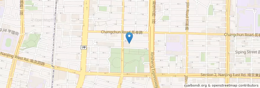 Mapa de ubicacion de 欣欣秀泰影城 en Taiwan, 新北市, Taipé, 中山區.