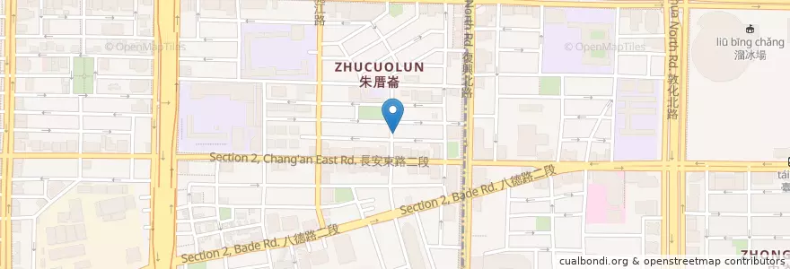 Mapa de ubicacion de 八方雲集 en 台湾, 新北市, 台北市, 中山区.