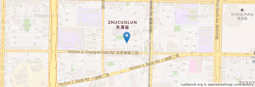 Mapa de ubicacion de 牛家村 en Tayvan, 新北市, Taipei, 中山區.