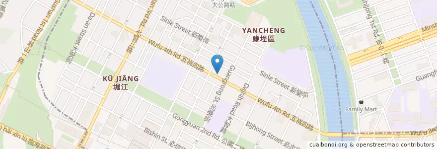 Mapa de ubicacion de 老宋牛肉麵 en Taiwan, Kaohsiung, Yancheng District.